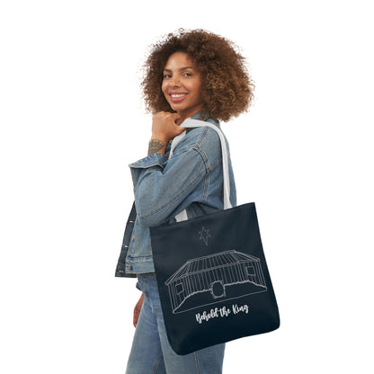 Behold the King Canvas Tote Bag - Friends of the Faith