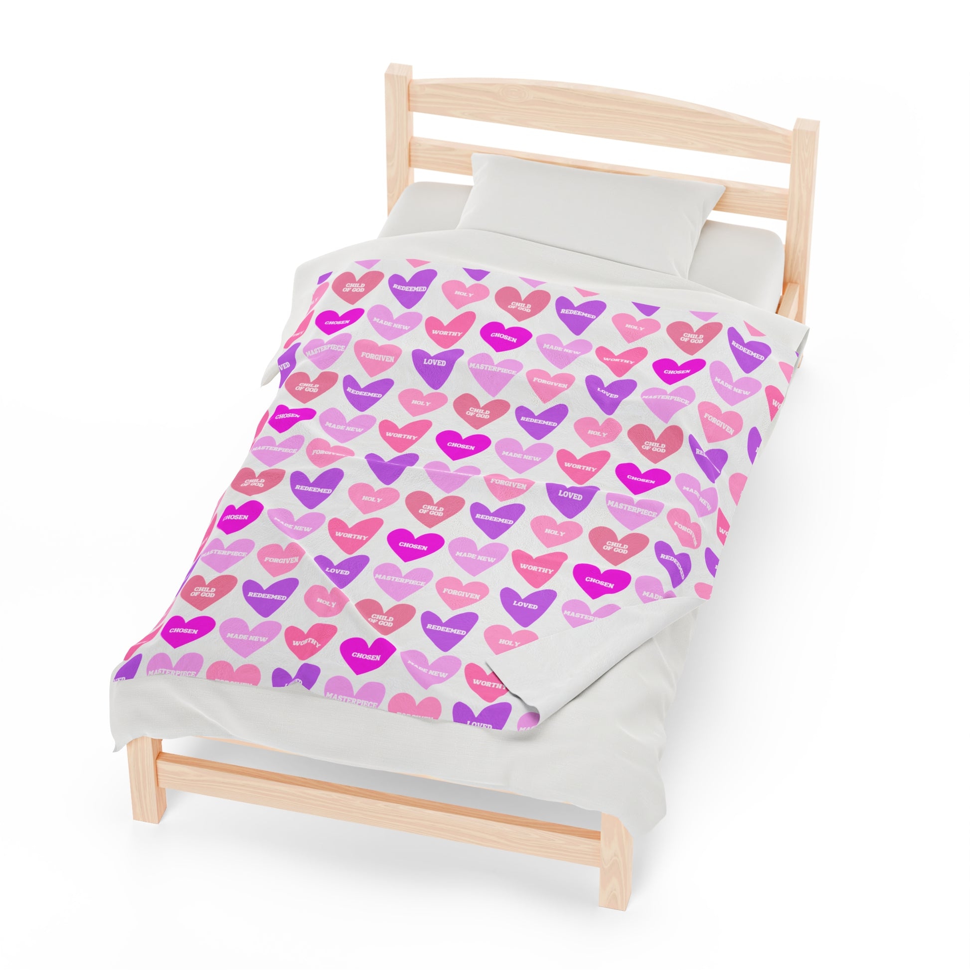 Valentine Hearts Plush Blanket - Friends of the Faith