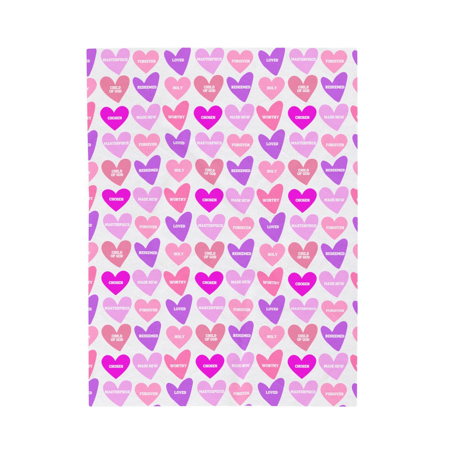 Valentine Hearts Plush Blanket - Friends of the Faith