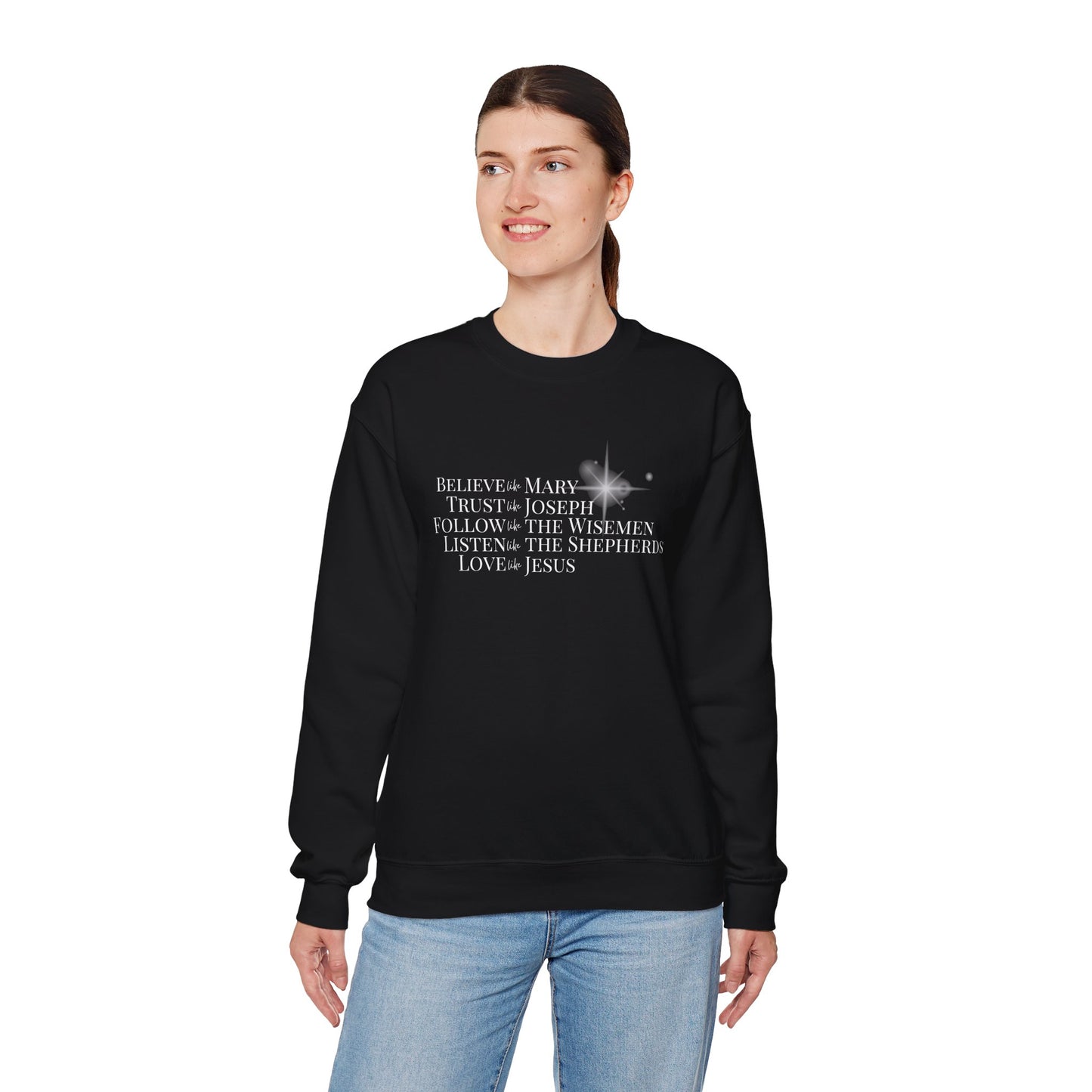 Love Like Jesus Christmas Crewneck Sweatshirt