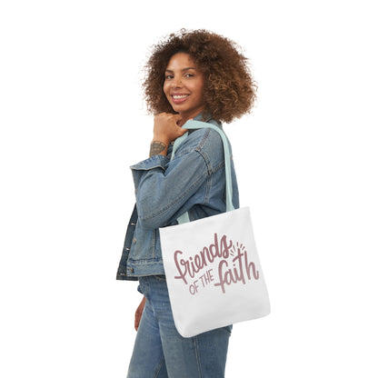 Pink and White Friends of the Faith Tote Bag - Friends of the Faith