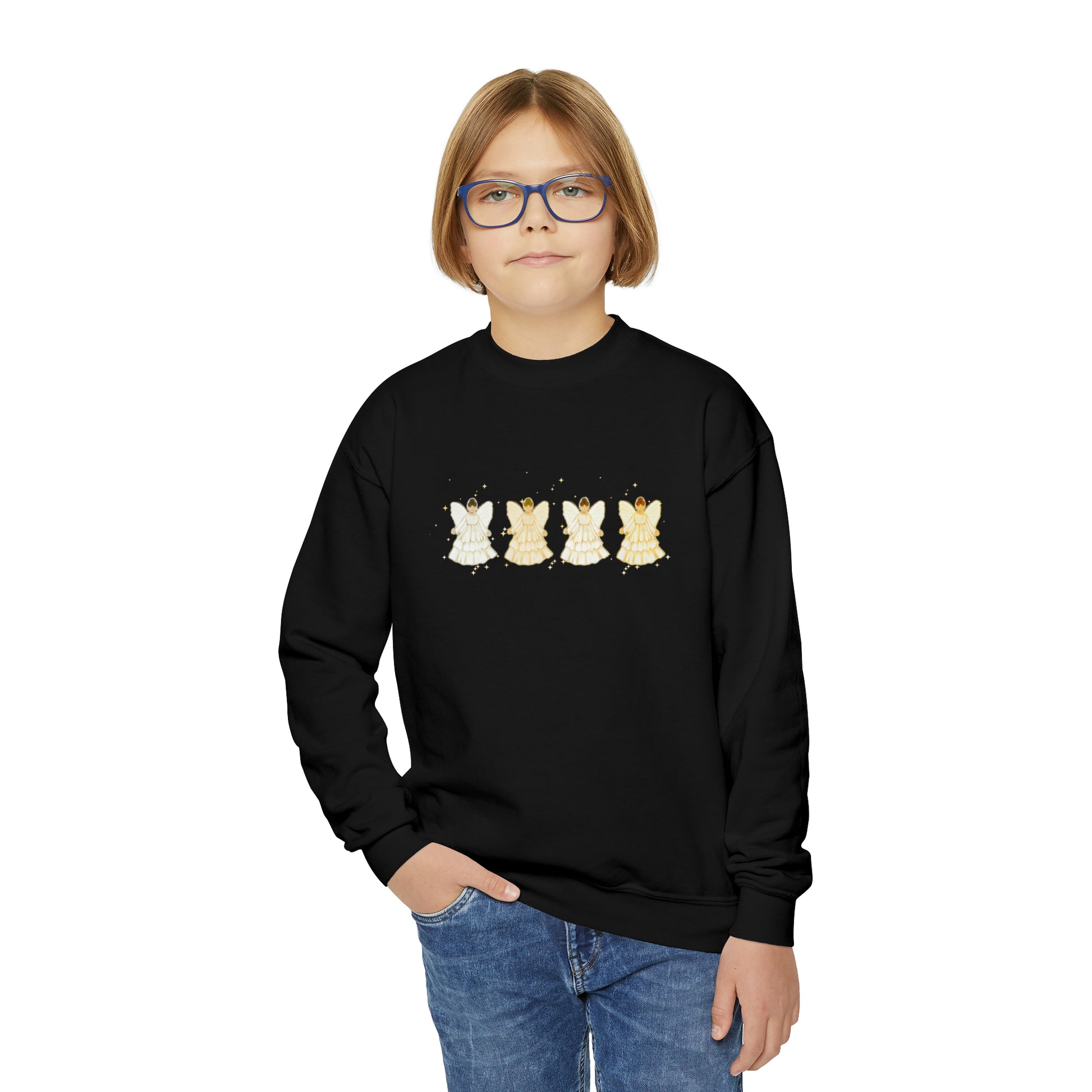 Youth Angel Crewneck Sweatshirt - Friends of the Faith