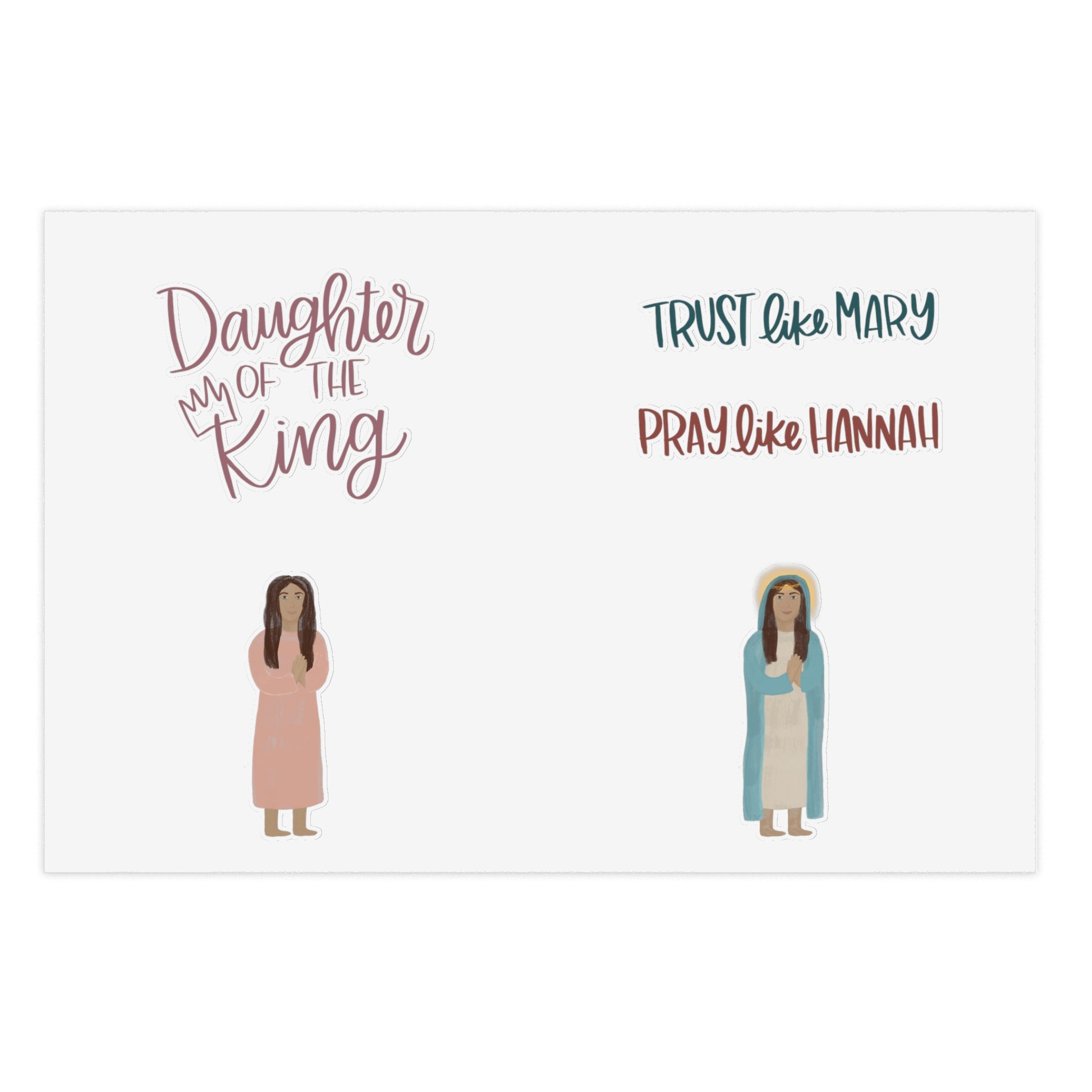 Daughter of the King Sticker Sheet - Friends of the Faith