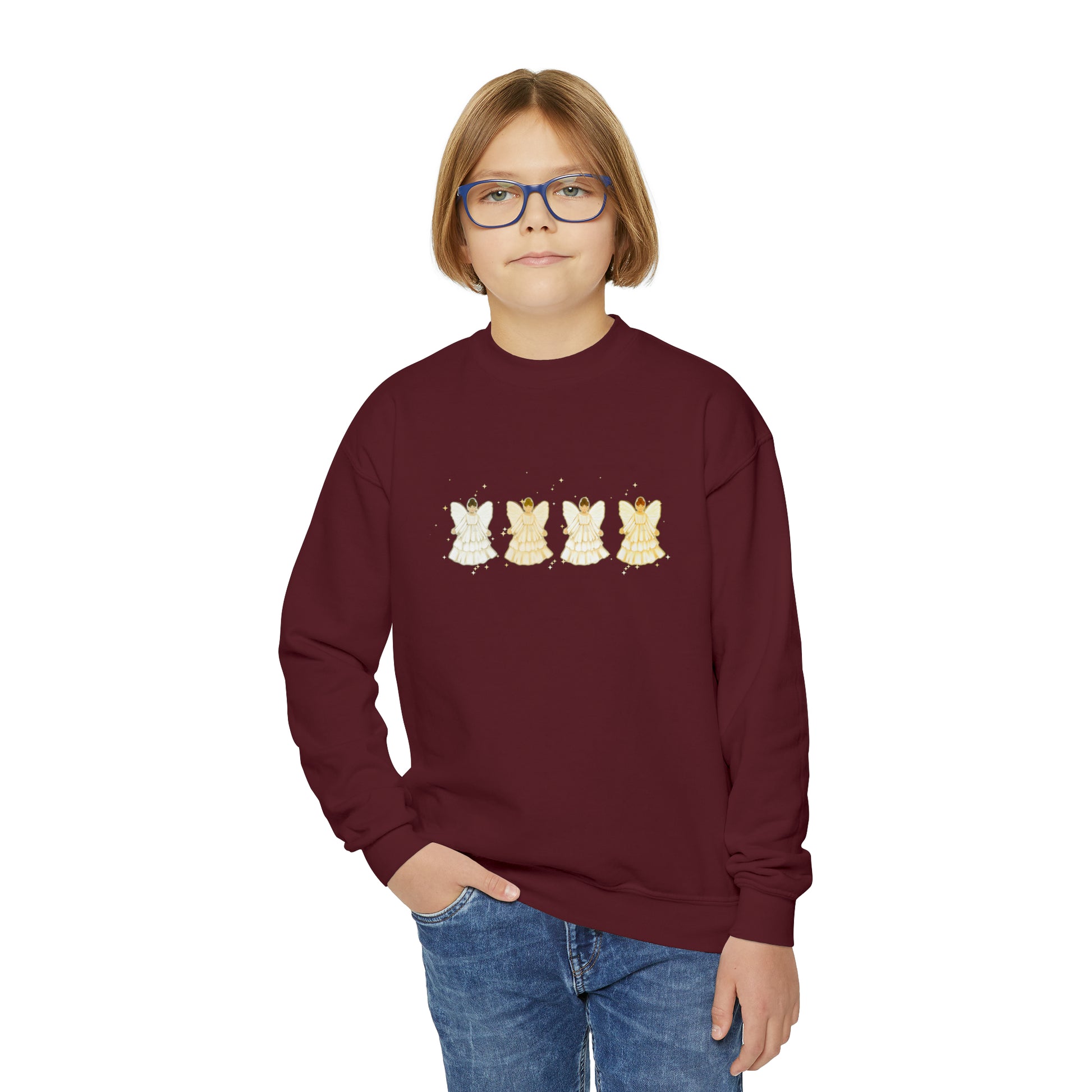 Youth Angel Crewneck Sweatshirt - Friends of the Faith