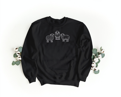 The Lord is My Shepherd Embroidered Sweatshirt - Friends of the Faith