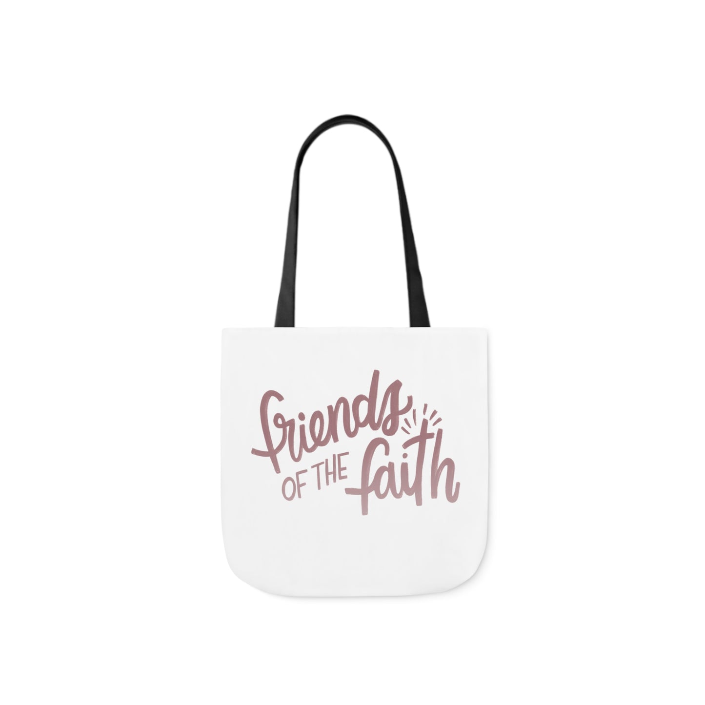 Pink and White Friends of the Faith Tote Bag