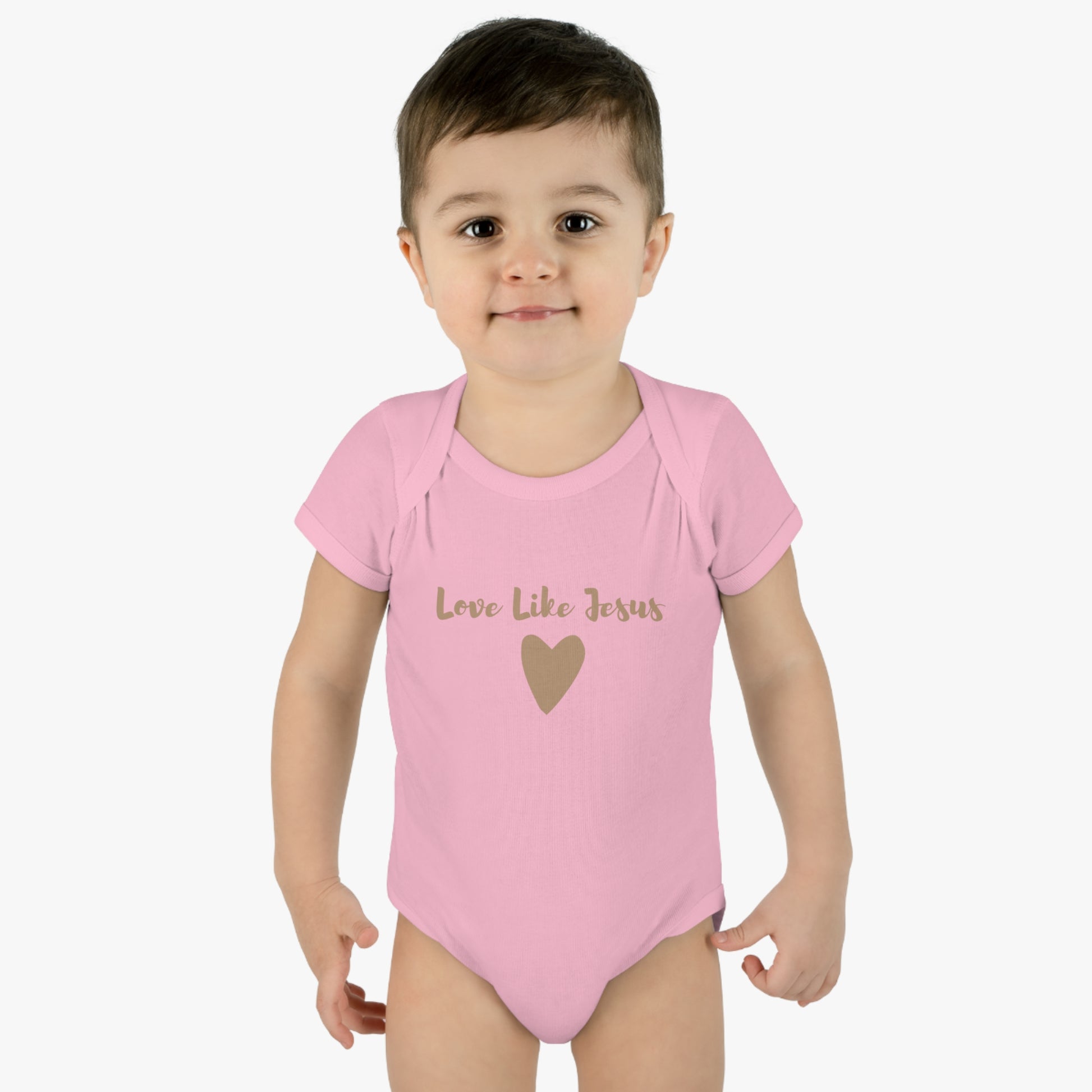 Love Like Jesus Heart Infant Body Suit - Friends of the Faith