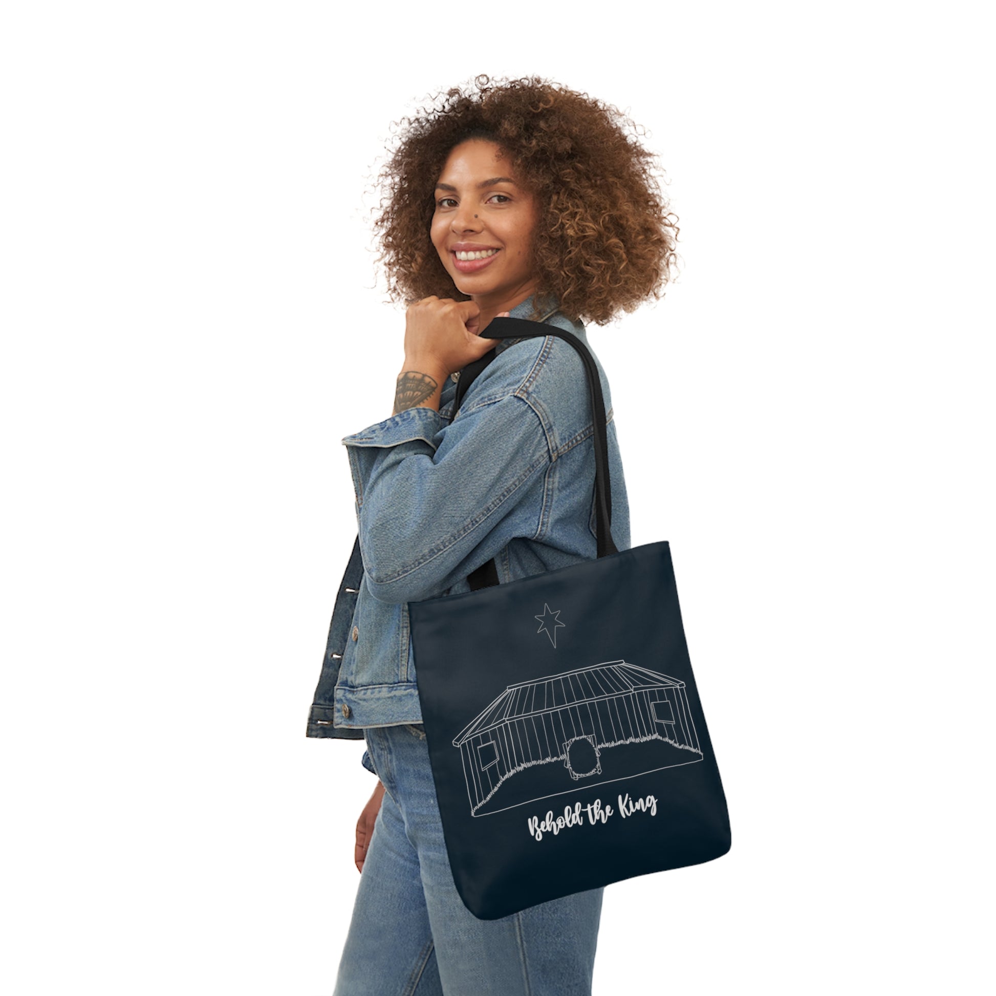 Behold the King Canvas Tote Bag - Friends of the Faith