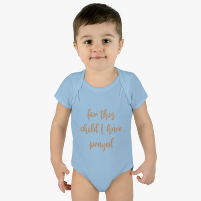 For This Child Infant Body Suit - Friends of the Faith