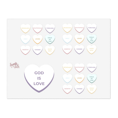 Valentine's Sticker Sheet - Friends of the Faith