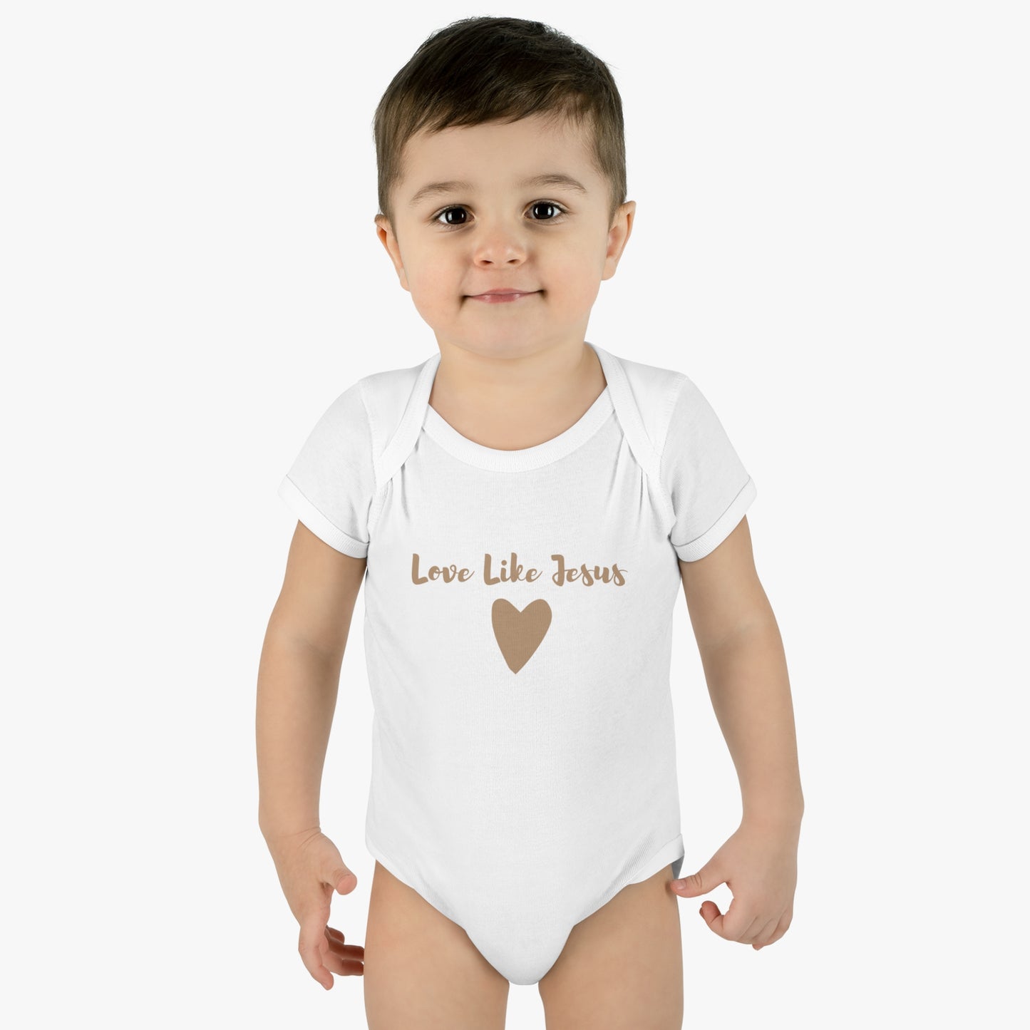 Love Like Jesus Heart Infant Body Suit