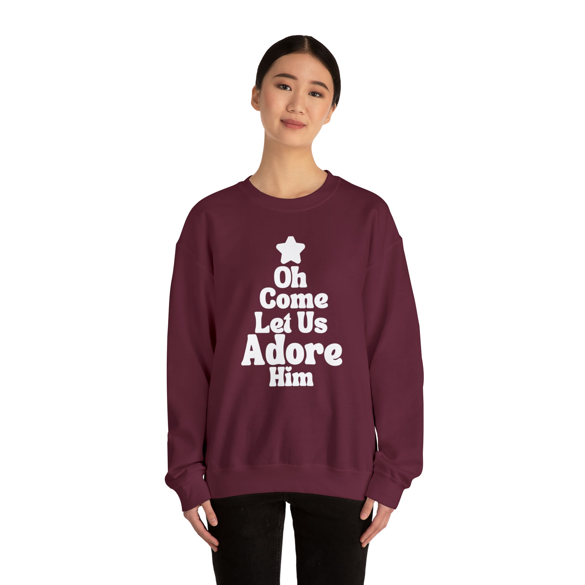 Oh Come Let Us Adore Him Sweatshirt - Friends of the Faith