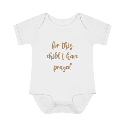 For This Child Infant Body Suit - Friends of the Faith