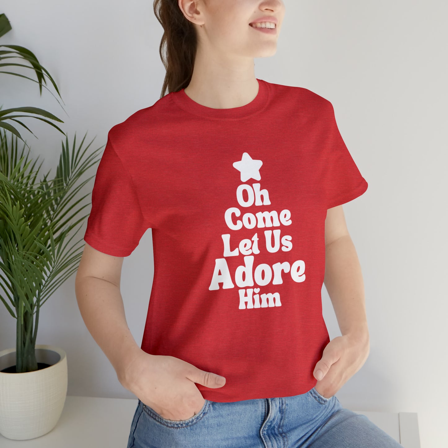 Oh Come Let Us Adore Him Tee