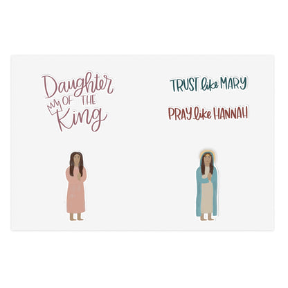 Daughter of the King Sticker Sheet - Friends of the Faith