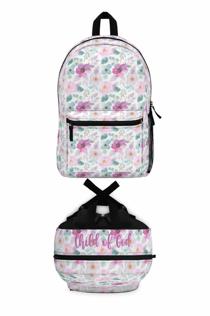 Floral Child of God Backpack - Friends of the Faith