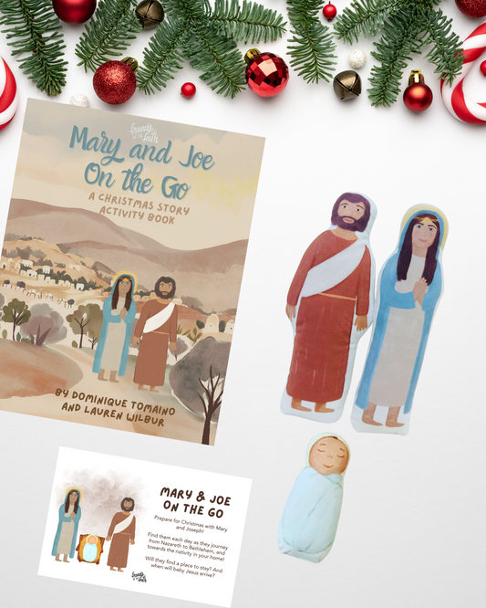 Mary & Joe on the Go Bundle: Holy Family Plush Pals & Activity Book