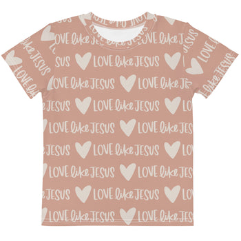 Kids Love Like Jesus All Over Print T-Shirt
