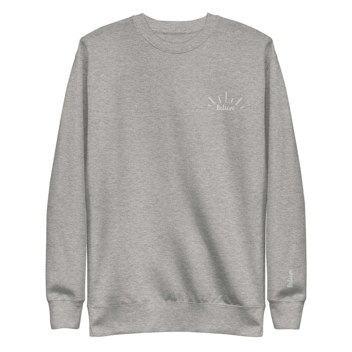 Believe Embroidered Sweatshirt - Friends of the Faith